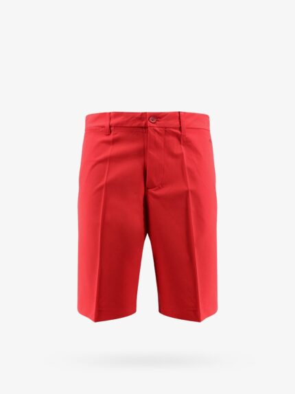 J.LINDEBERG Technical Fabric Bermuda Shorts With Logo Patch
