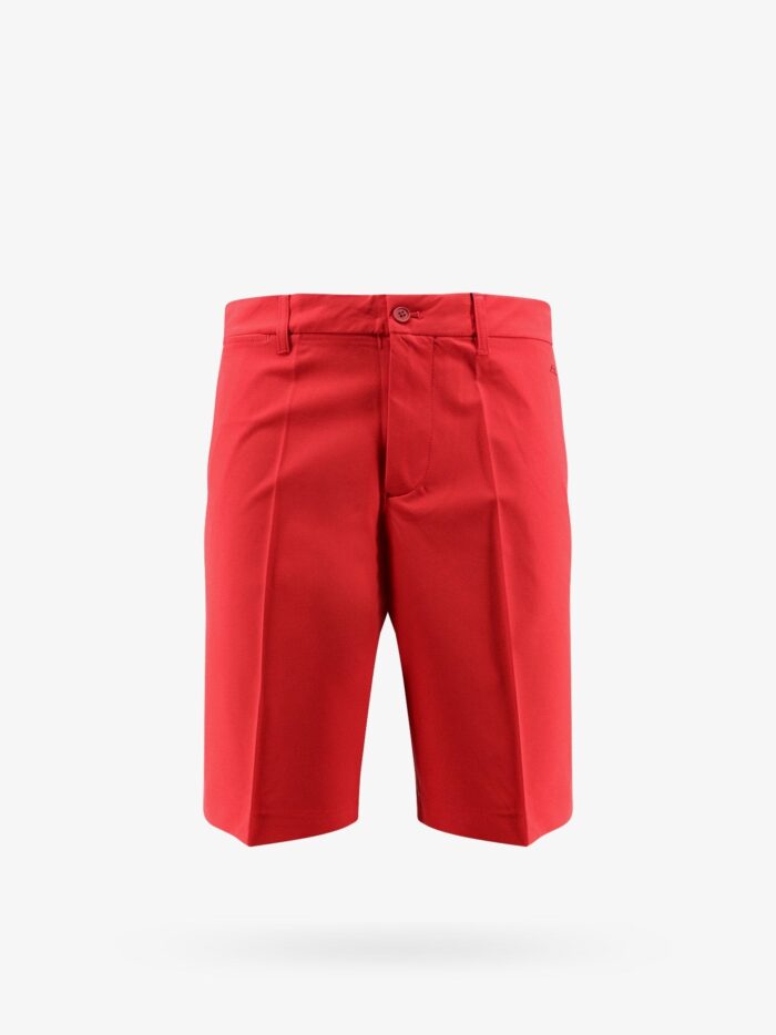 J.LINDEBERG Technical Fabric Bermuda Shorts With Logo Patch