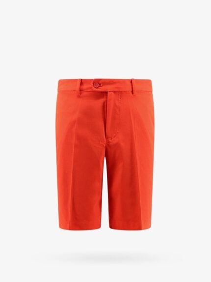 J.LINDEBERG Technical Fabric Bermuda Shorts With Logo Print