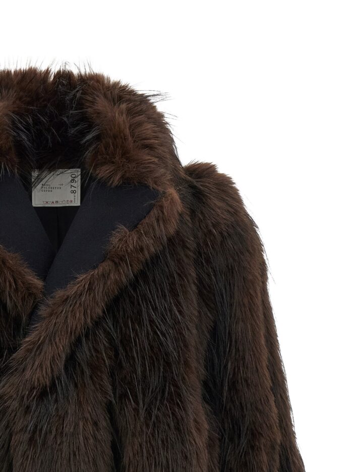 SACAI Jacket With Fur Inserts