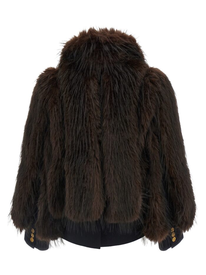 SACAI Jacket With Fur Inserts