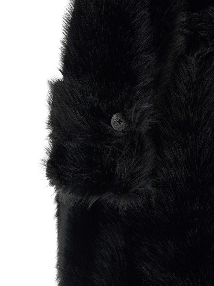 B&B COUTURE 'Jackie' Eco-fur Trench Coat