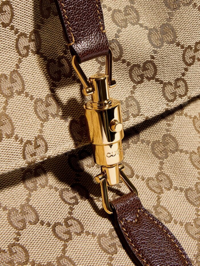 Gucci Jackie Flap GG Canvas Shouder Bag