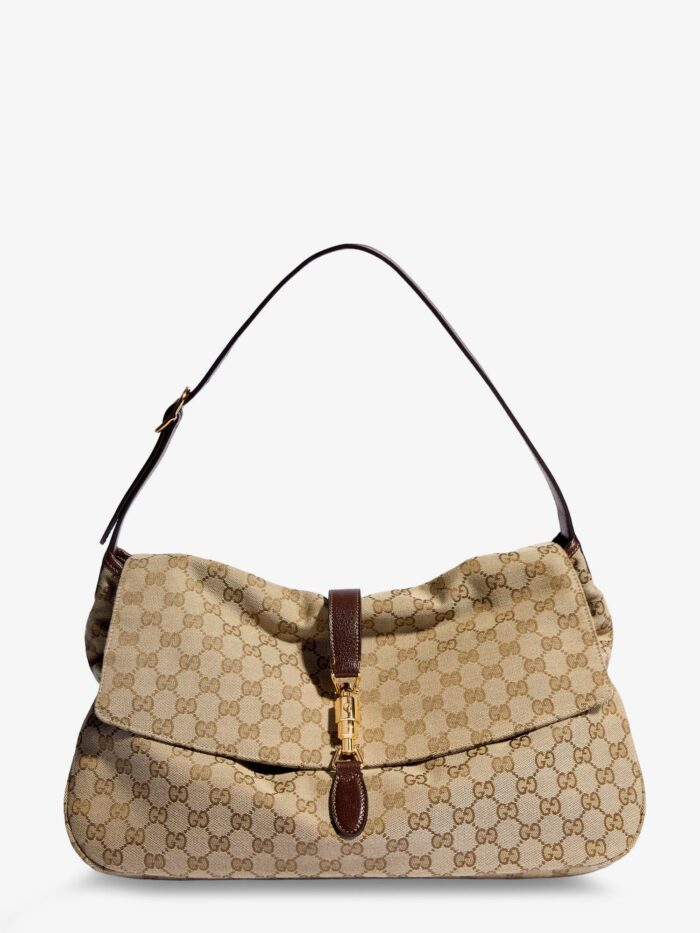 Gucci Jackie Flap GG Canvas Shouder Bag