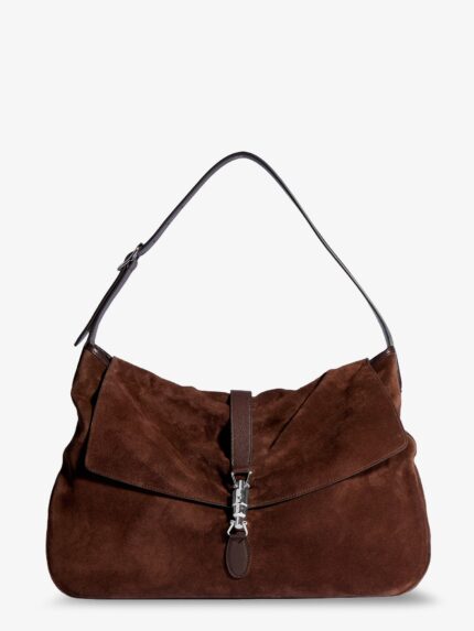Gucci Jackie Flap Suede Shoulder Bag