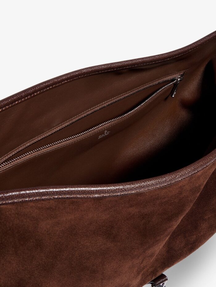 Gucci Jackie Flap Suede Shoulder Bag