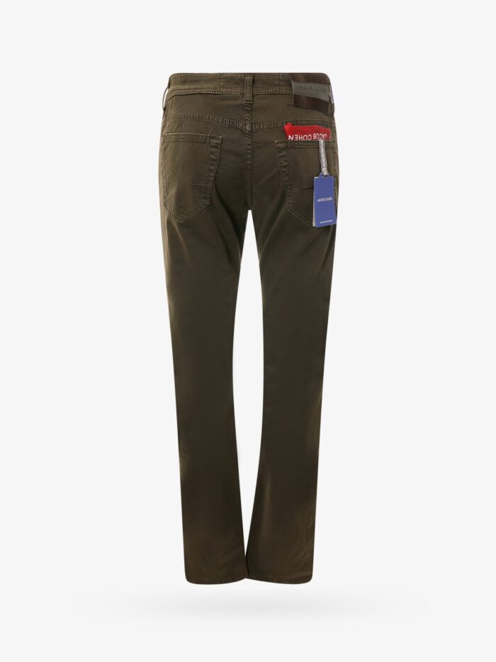 Jacob Cohen Regular Slim Fit Cotton Trouser With Back Pony-skin Patch