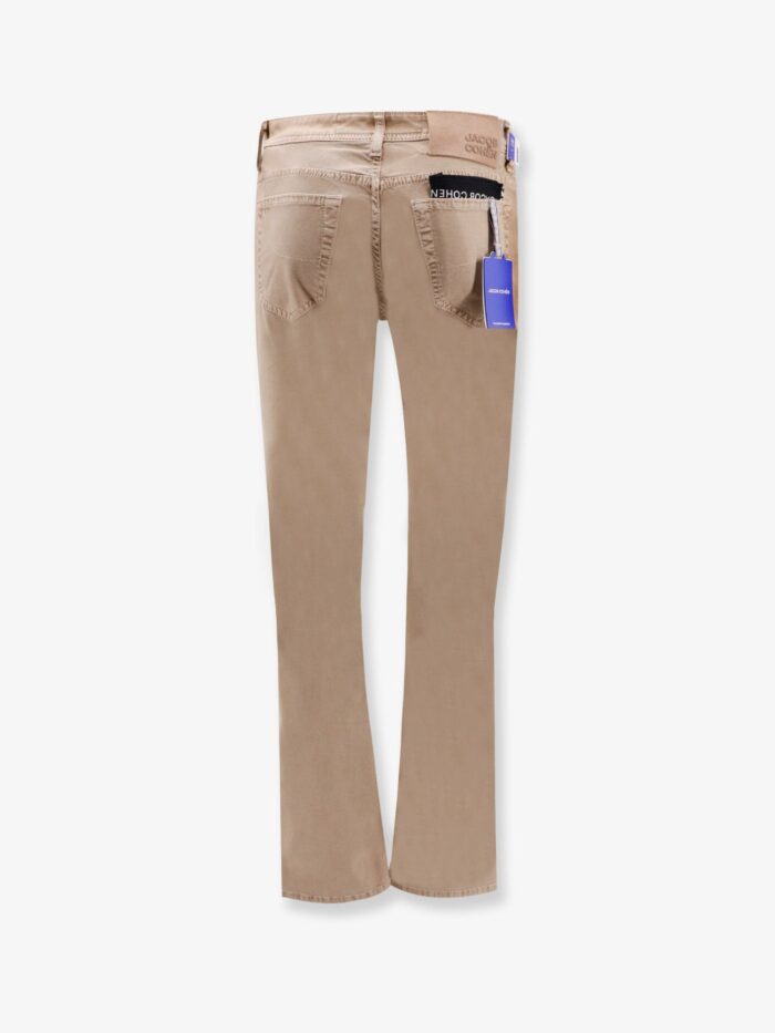 Jacob Cohen Regular Slim Fit Cotton Trouser With Back Pony-skin Patch
