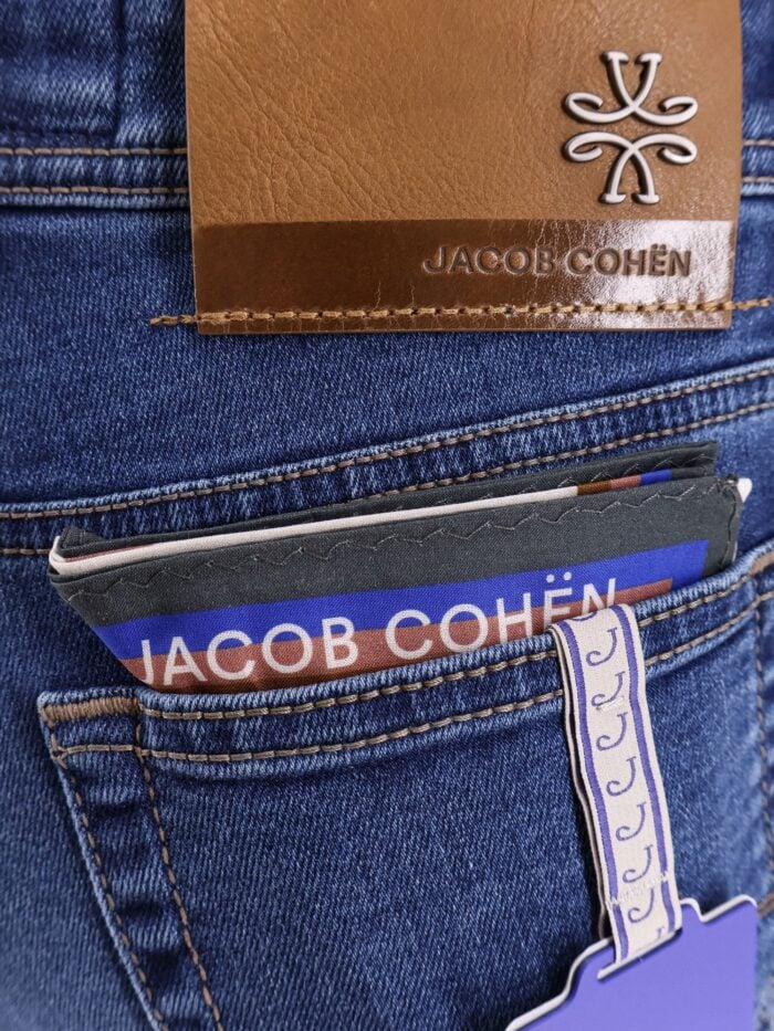 Jacob Cohen Slim Fit Jeans With Iconic Handkerchief