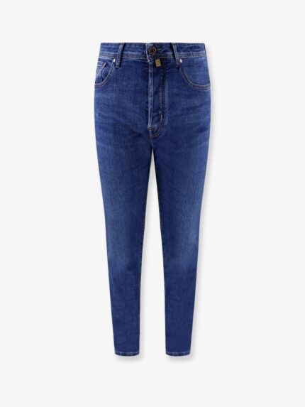 Jacob Cohen Slim Fit Jeans With Iconic Handkerchief
