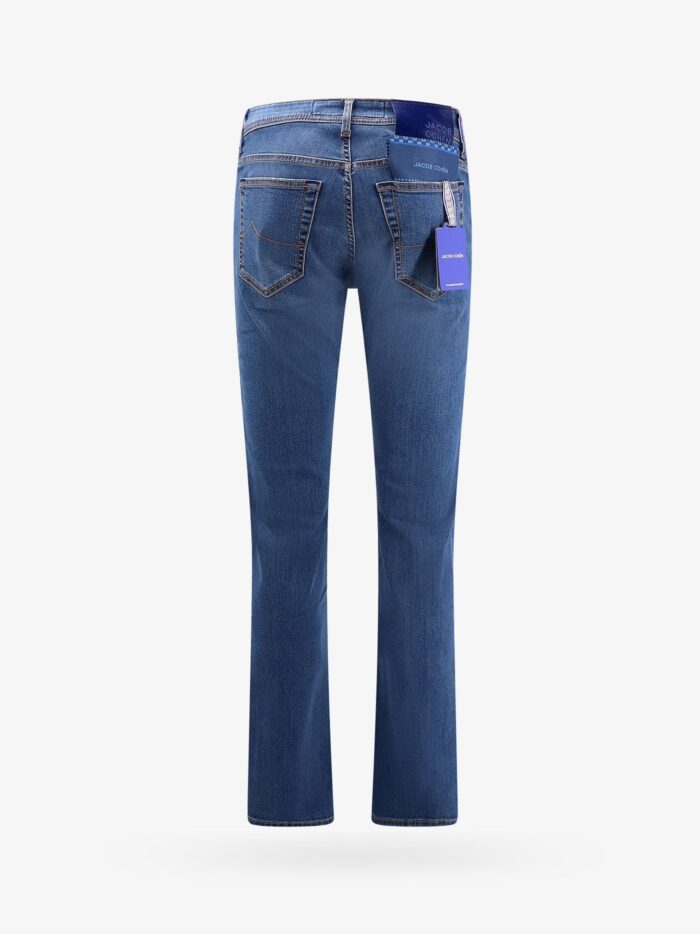 Jacob Cohen Slim Stretch Cotton Jeans With Back Pony-skin Patch