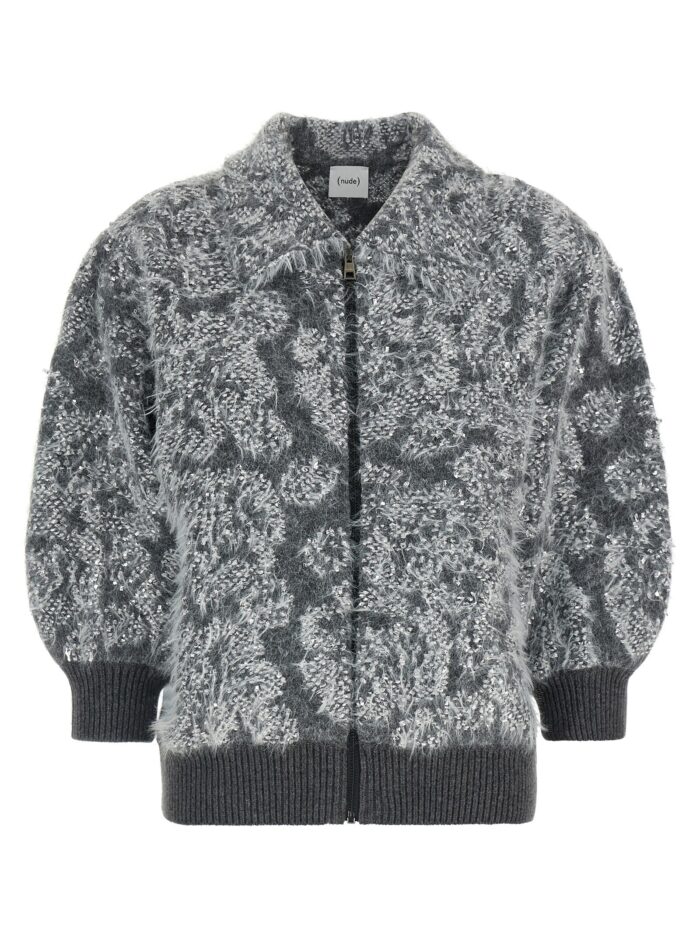 nude jacquard knit cardigan NUDE Jacquard Knit Cardigan