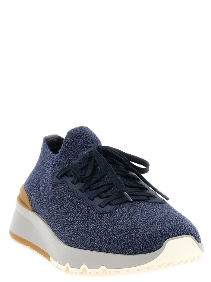 Brunello Cucinelli Jacquard Knit Sneakers