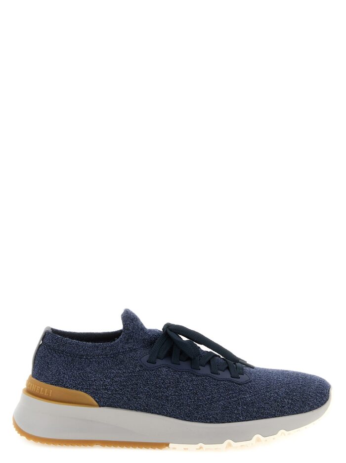 brunello cucinelli jacquard knit sneakers Brunello Cucinelli Jacquard Knit Sneakers