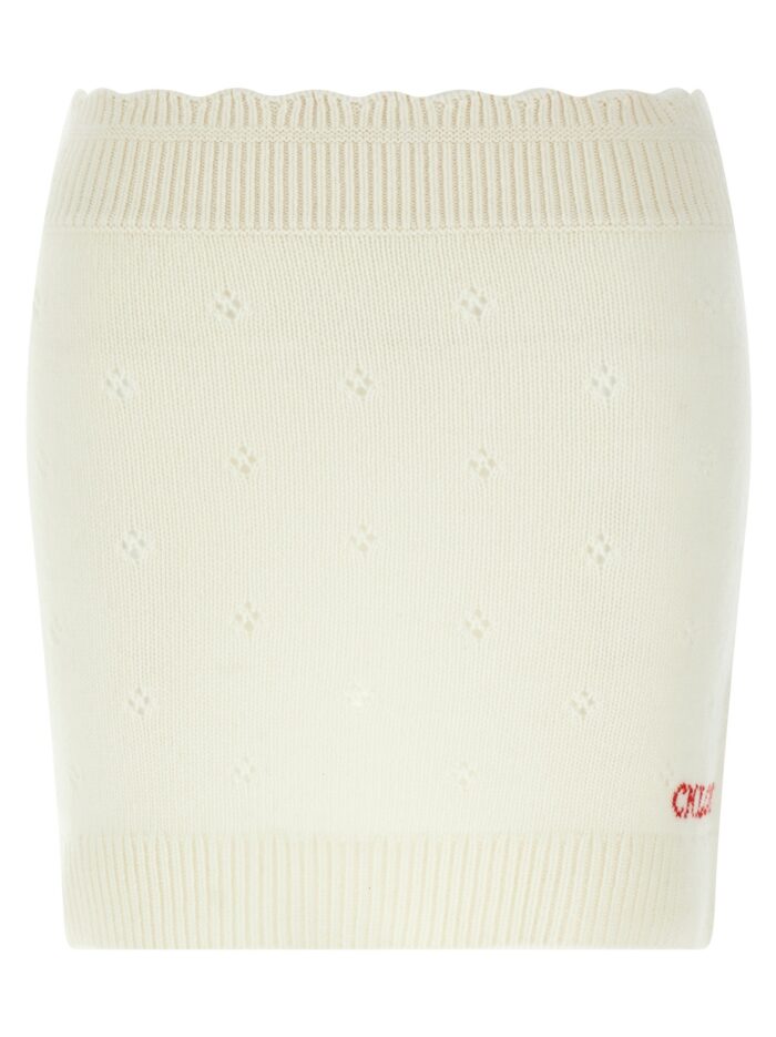 chloÉ jacquard logo skirt CHLOÉ Jacquard Logo Skirt