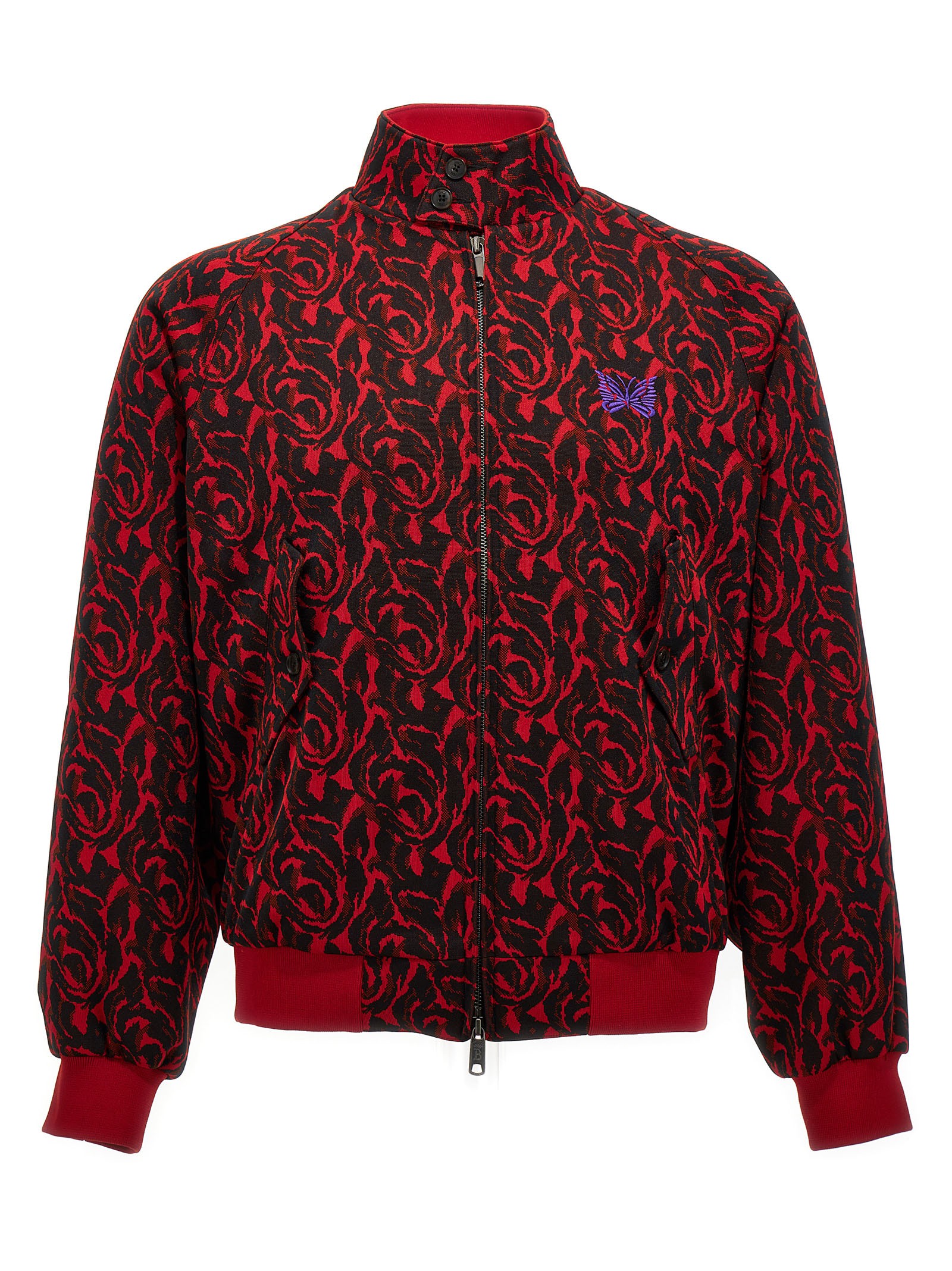 BARACUTA 'Jacquard Needles' Bomber Jacket