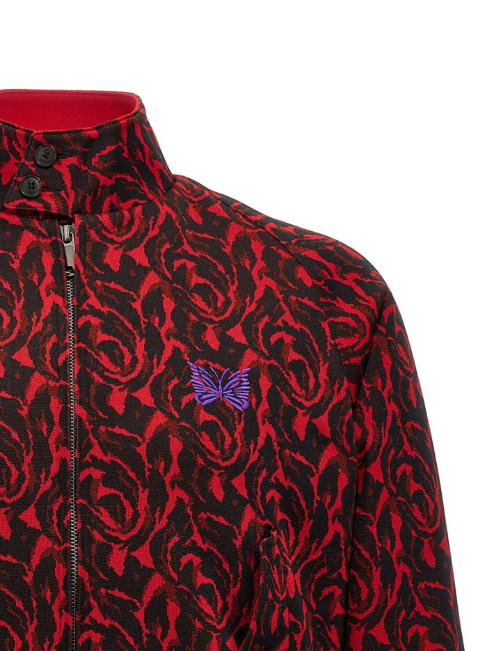 BARACUTA 'Jacquard Needles' Bomber Jacket