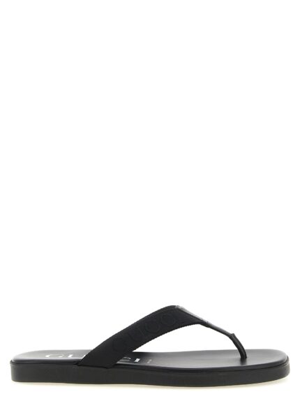 Gucci Jacquard Thong Sandals