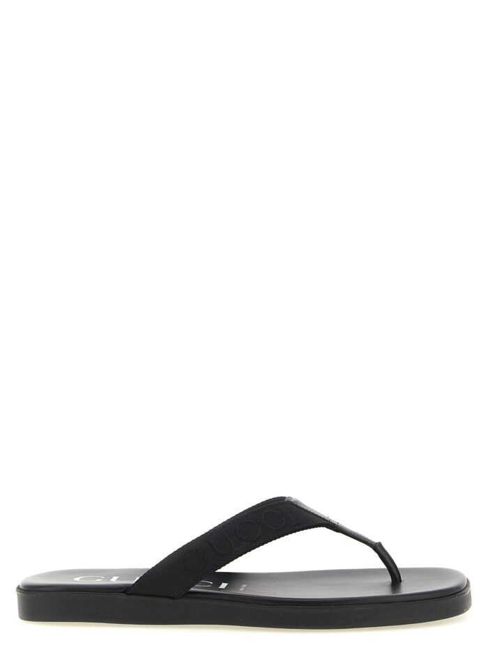 gucci jacquard thong sandals Gucci Jacquard Thong Sandals