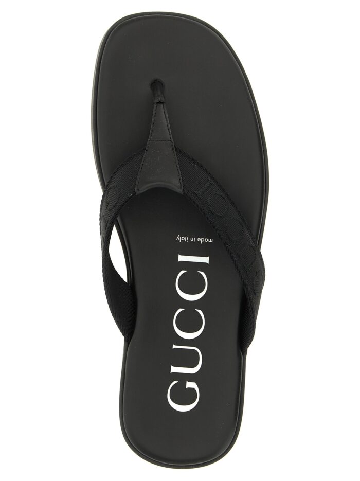 Gucci Jacquard Thong Sandals