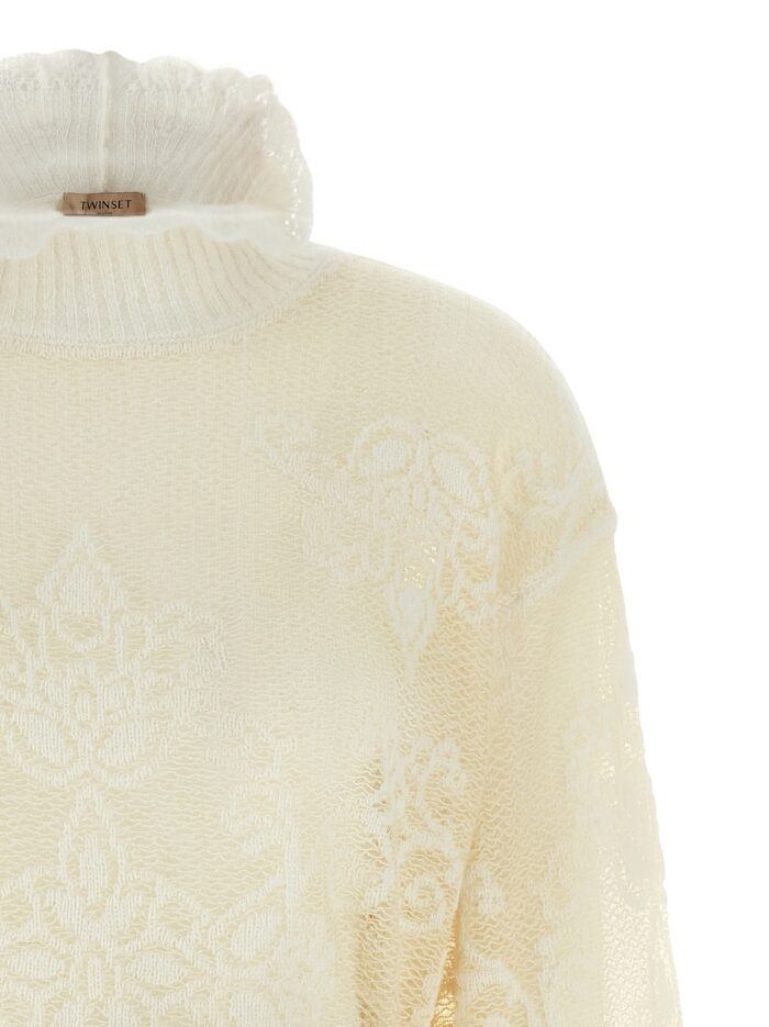 TWIN SET Jacquard Yarn Sweater