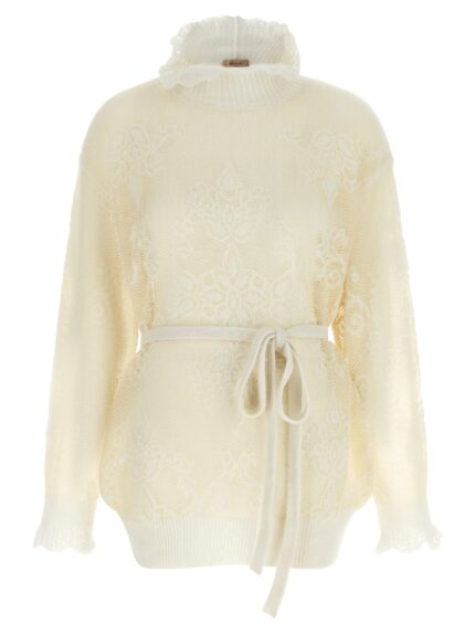 TWIN SET Jacquard Yarn Sweater