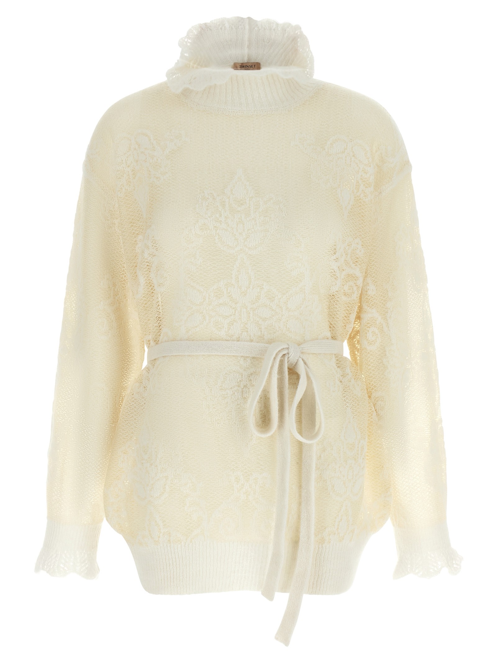 TWIN SET Jacquard Yarn Sweater