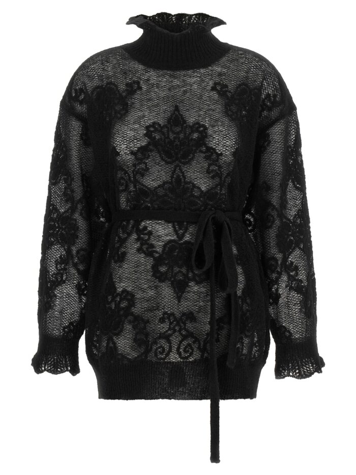 TWIN SET Jacquard Yarn Sweater