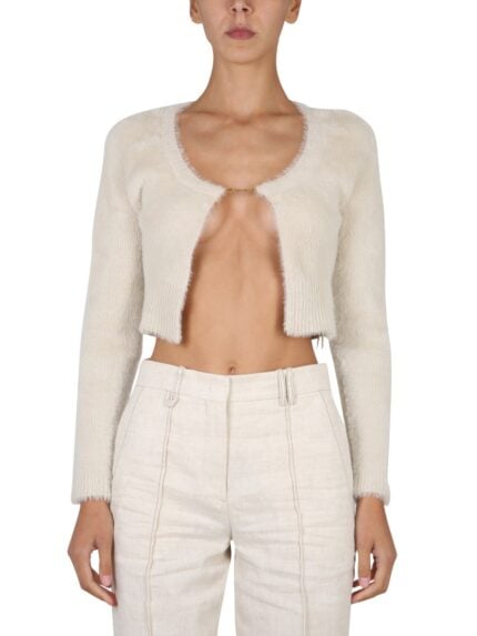 JACQUEMUS CARDIGAN LA MAILLE SNOW