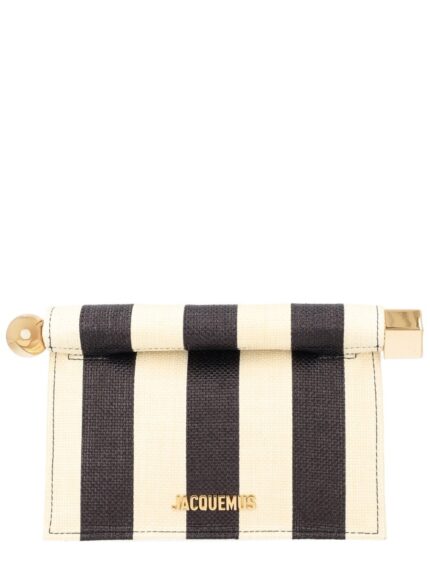 JACQUEMUS CLUTCH BAG "ROND CARRÉ" SMALL