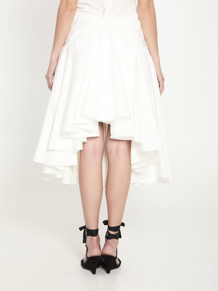 Jacquemus Draped midi skirt with godet