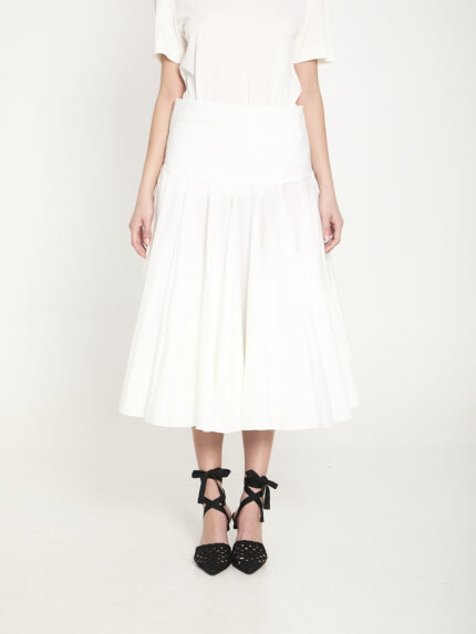 Jacquemus Draped midi skirt with godet