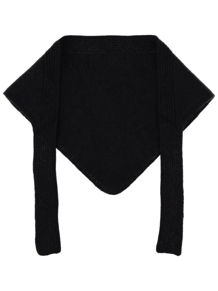 jacquemus grosgrain logo shawl JACQUEMUS GROSGRAIN LOGO SHAWL