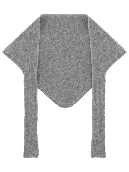 JACQUEMUS GROSGRAIN LOGO SHAWL