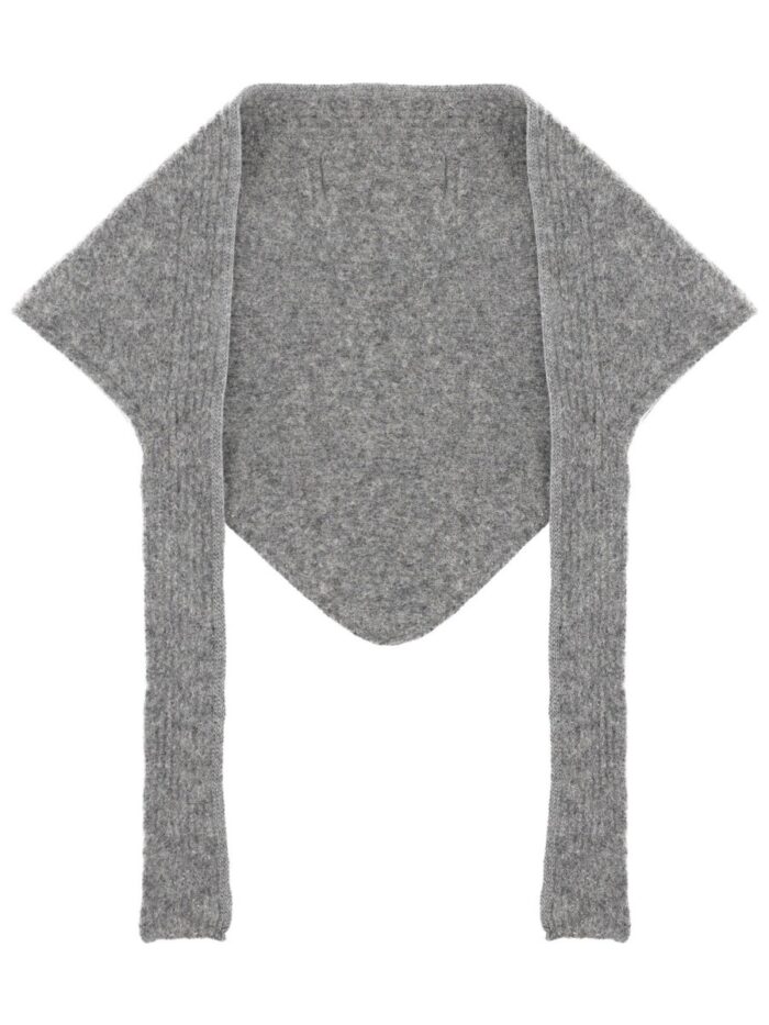 jacquemus grosgrain logo shawl JACQUEMUS GROSGRAIN LOGO SHAWL
