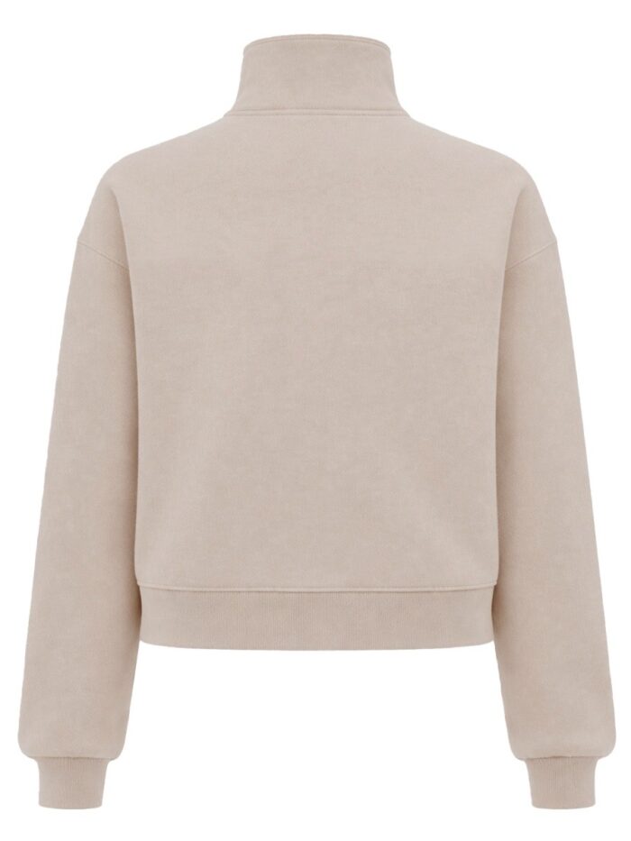 JACQUEMUS GROSGRAIN SWEATSHIRT WITH TURTLENECK