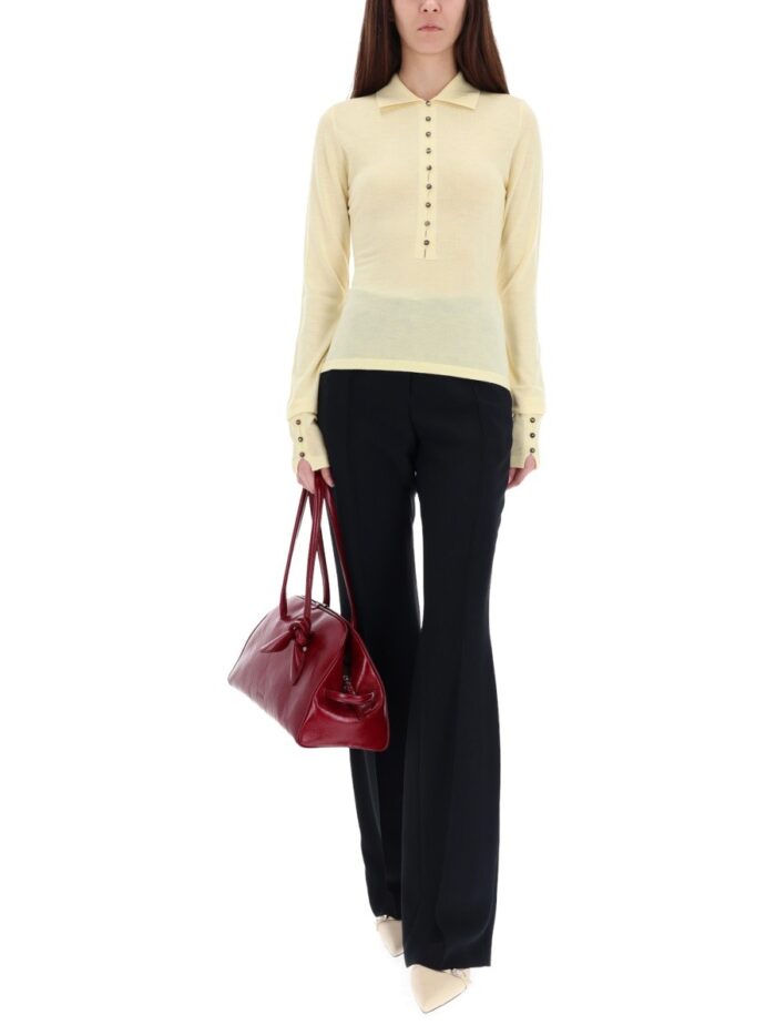 JACQUEMUS KNITTED POLO.