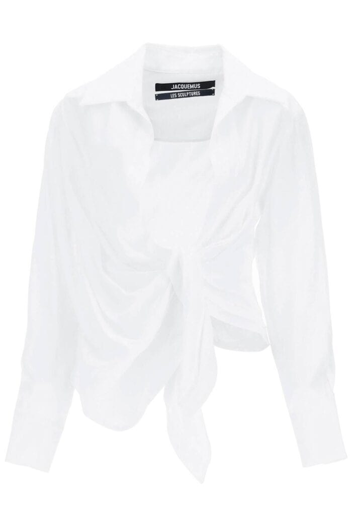 JACQUEMUS 'la Chemise Bahia' Draped Blouse