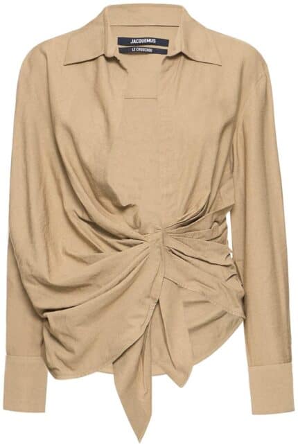 Jacquemus La Chemise Bahia Tied-sash Blouse