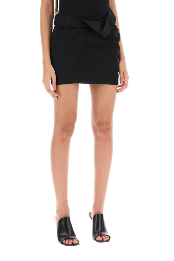 Jacquemus 'la Mini Jupe Bahia' Draped Mini Skirt