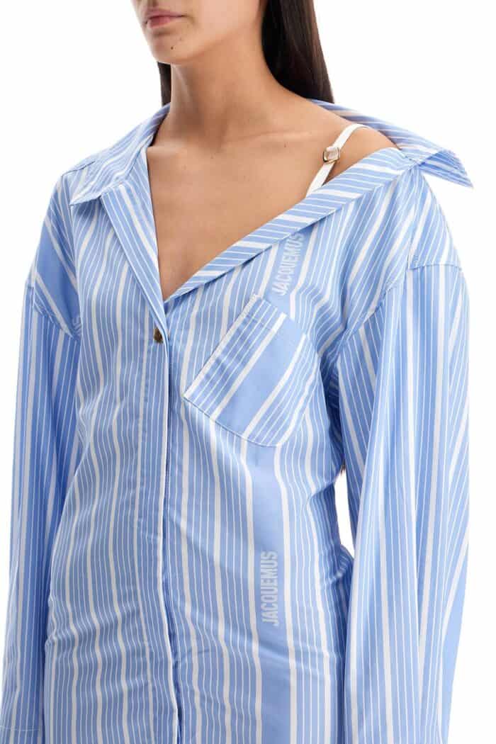 jacquemus 'la mini robe chemise' shirt dress JACQUEMUS 'la Mini Robe Chemise' Shirt Dress