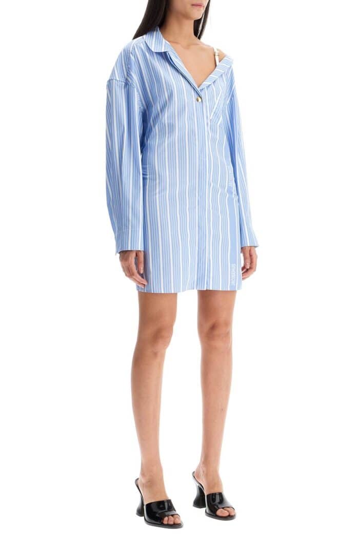 jacquemus 'la mini robe chemise' shirt dress JACQUEMUS 'la Mini Robe Chemise' Shirt Dress