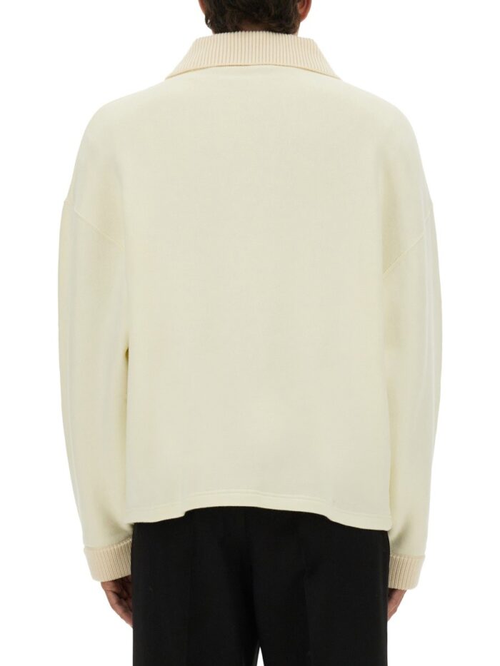 JACQUEMUS LONG SLEEVE "STITCH" POLO SHIRT