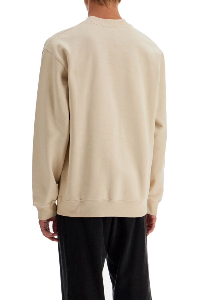 JACQUEMUS 'round Neck Sweatshirt With Gros Grain