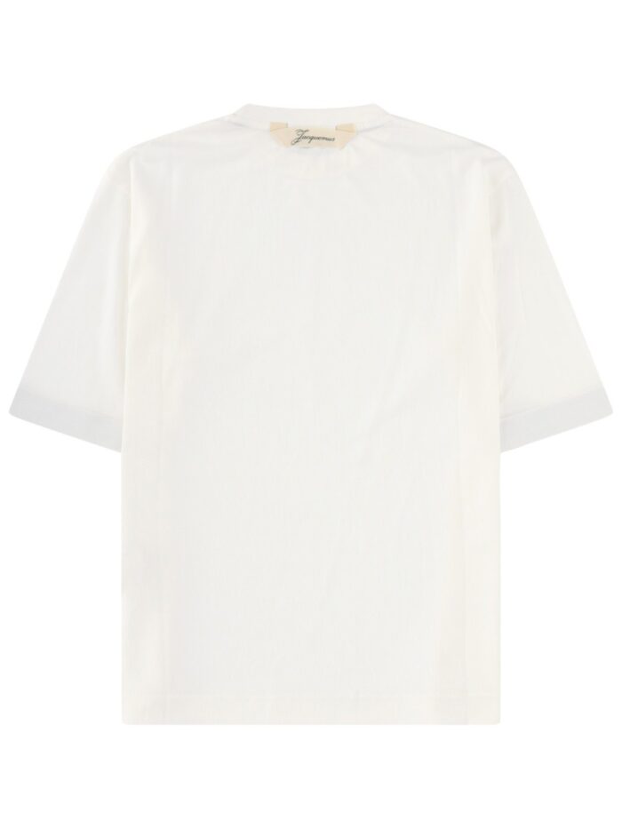 JACQUEMUS T-SHIRT IN JERSEY EFFETTO CARTA