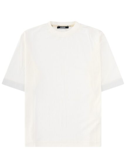JACQUEMUS T-SHIRT IN JERSEY EFFETTO CARTA