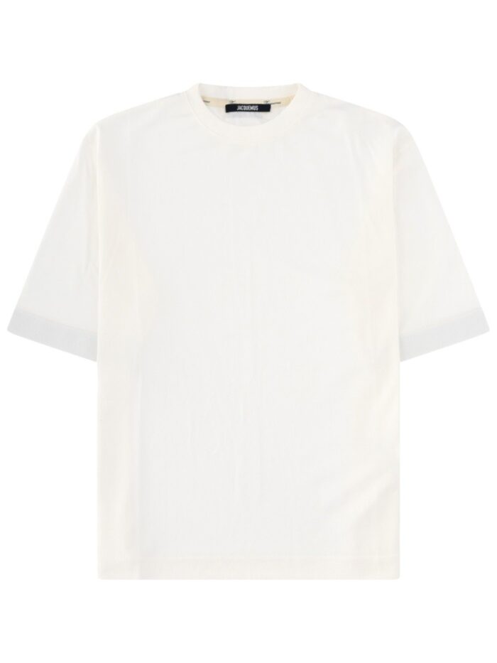 JACQUEMUS T-SHIRT IN JERSEY EFFETTO CARTA