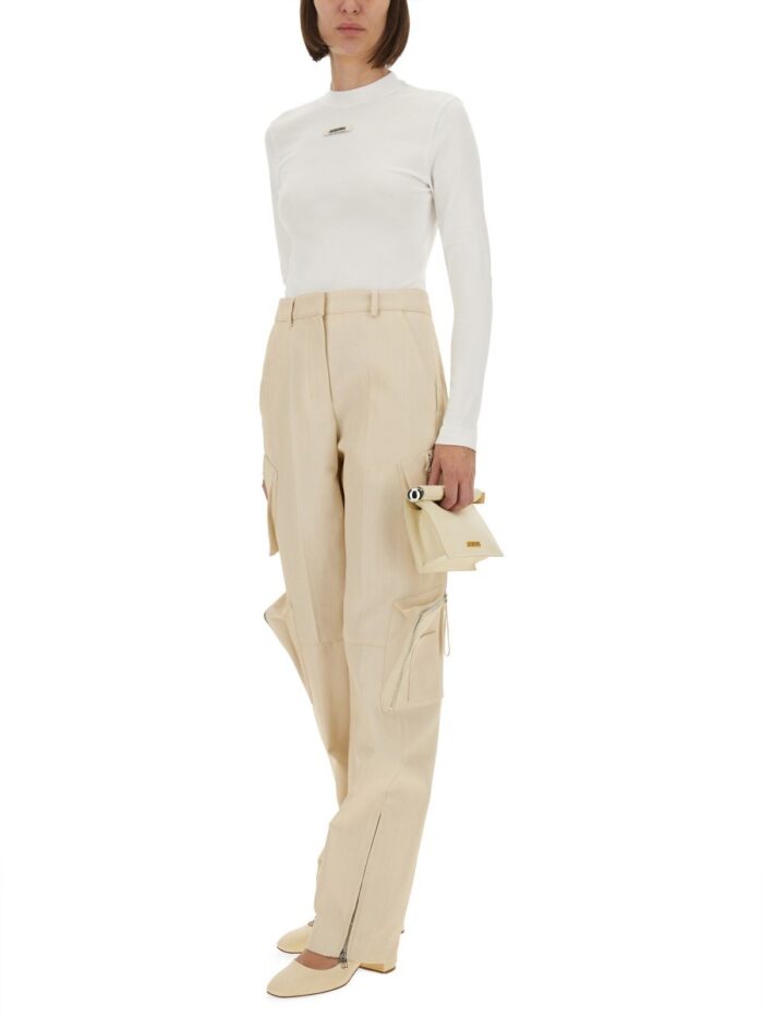 JACQUEMUS THE GROSGRAIN LONG-SLEEVED SHIRT