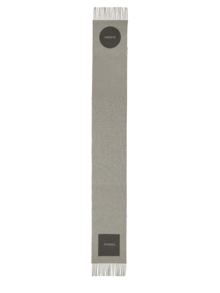 JACQUEMUS THE "ROND CARRÉ" SCARF WITH LOGO