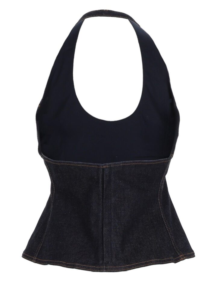 JACQUEMUS TOP "LAVOIR" IN DENIM